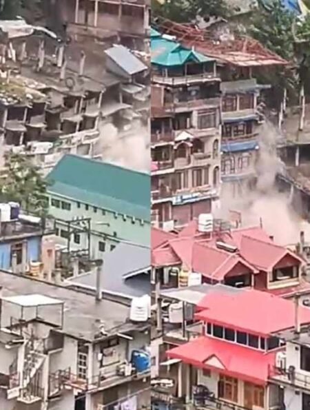 Building Collapsed in Kullu district of Himachal Pradesh