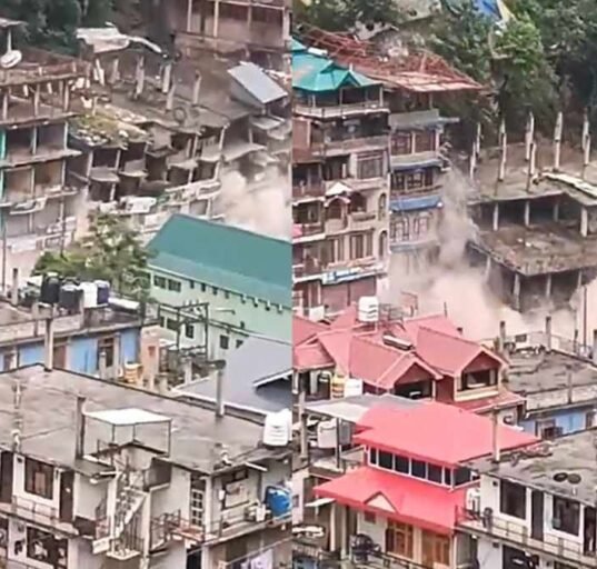 Building Collapsed in Kullu district of Himachal Pradesh