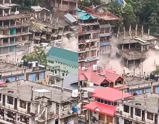 Building Collapsed in Kullu district of Himachal Pradesh