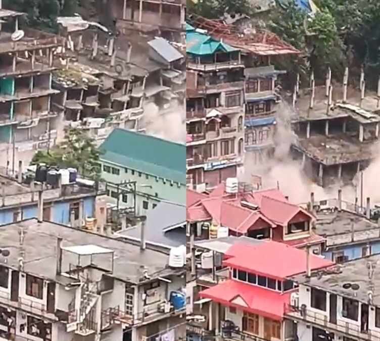 Building Collapsed in Kullu district of Himachal Pradesh