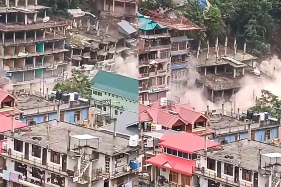 Building Collapsed in Kullu district of Himachal Pradesh