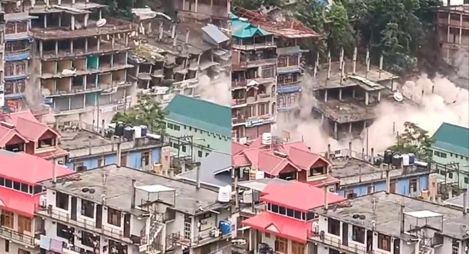 Building Collapsed in Kullu district of Himachal Pradesh