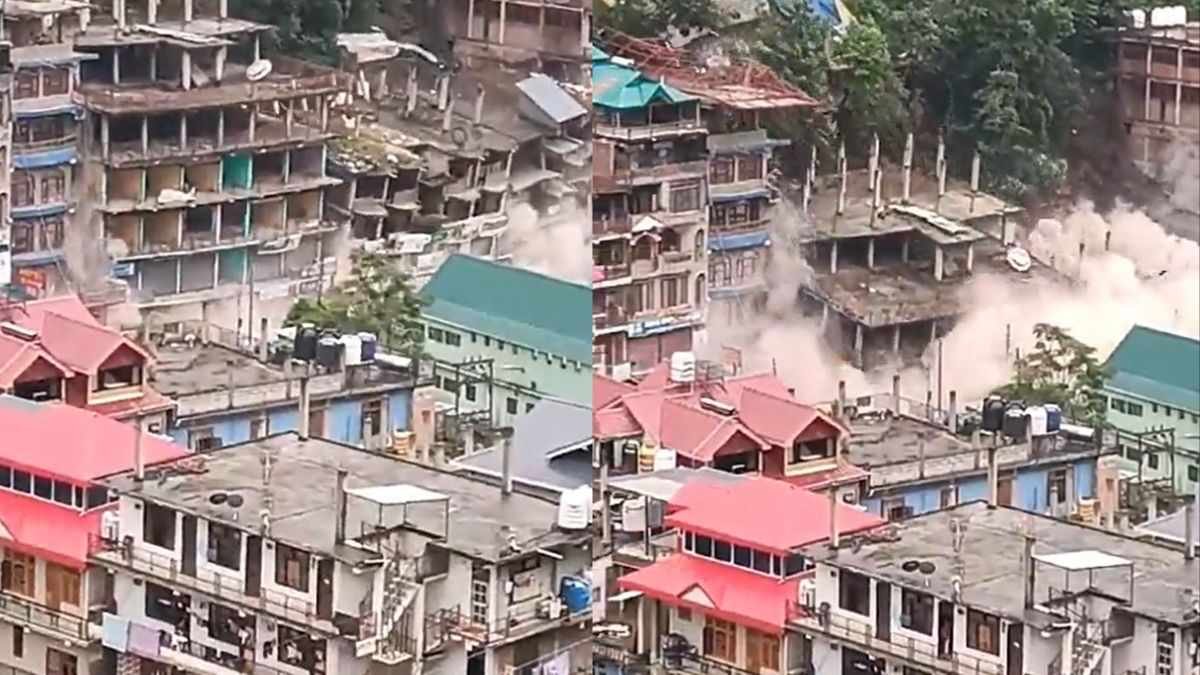 Building Collapsed in Kullu district of Himachal Pradesh