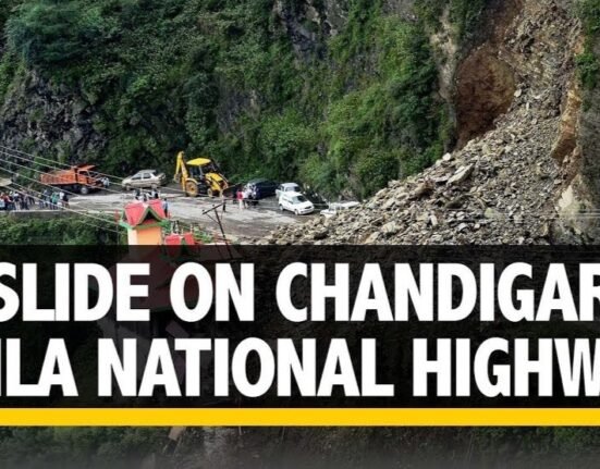 Chandigarh Shimla national highway - 5 closed due to landslide