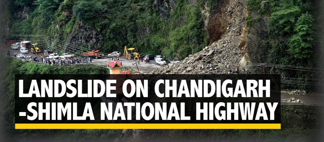 Chandigarh Shimla national highway - 5 closed due to landslide