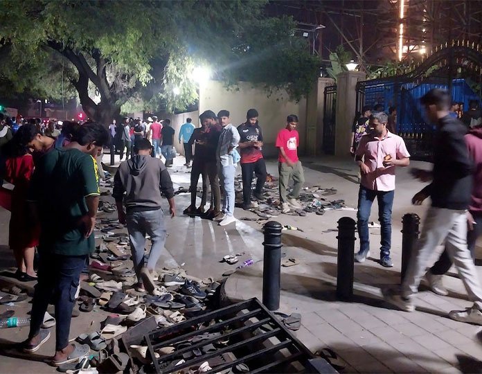 outside cricket stadium