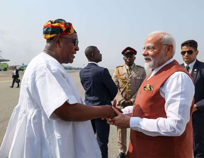 Ghana Welcomes PM Modi